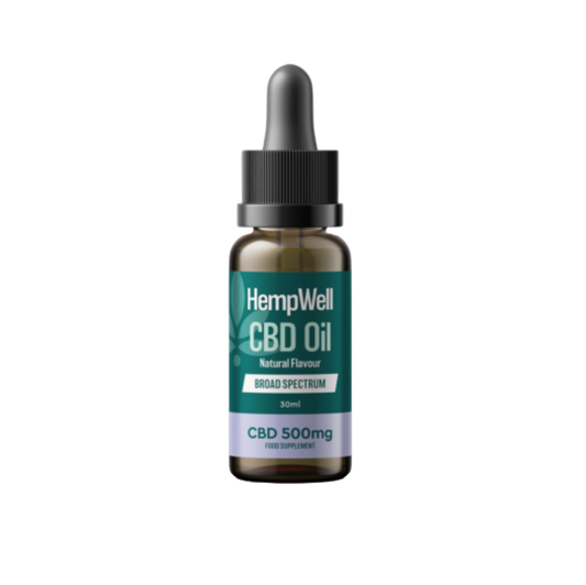 HempWell Broad Spectrum CBD Oil 500mg 30ml