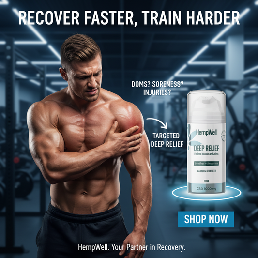 HempWell Cooling Muscle and Joint Cream 1000mg CBD (100ml Bottle)