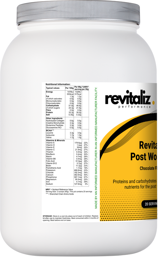 Revitaliz Post Workout Shake 1.8kg