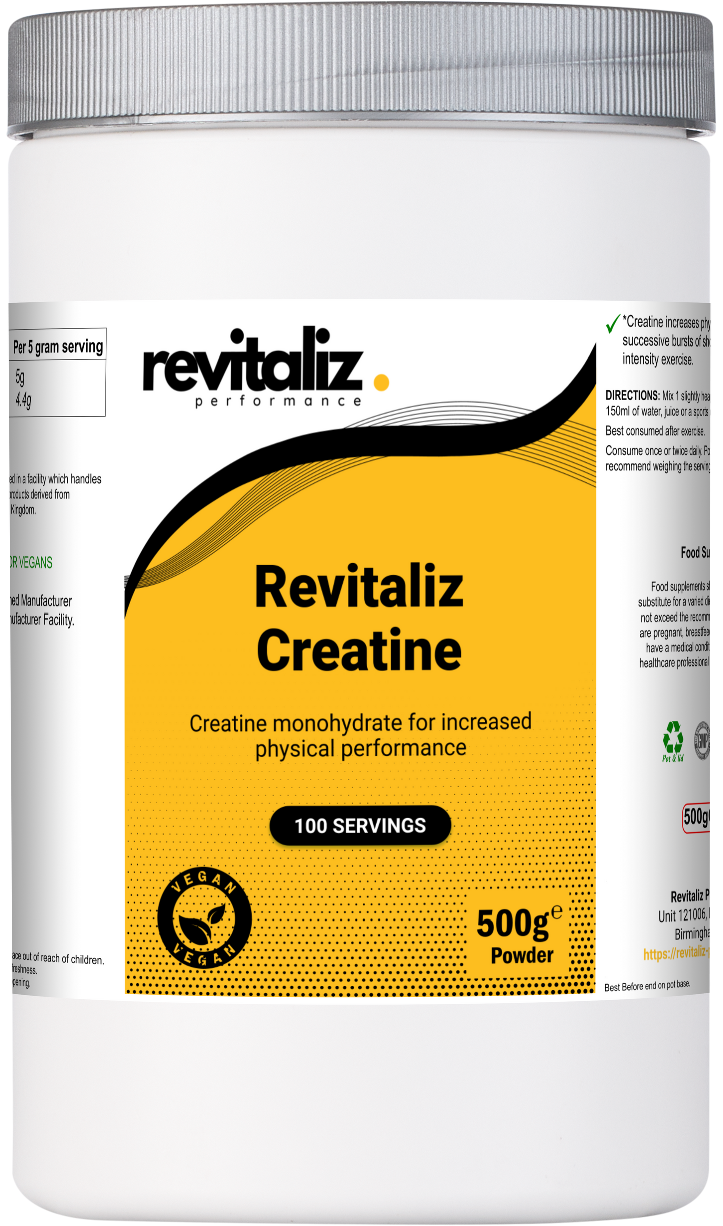 Revitaliz Creatine 500g