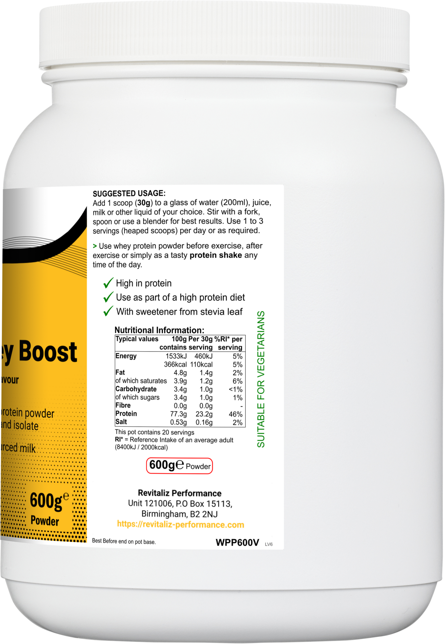 Vanilla Whey Boost