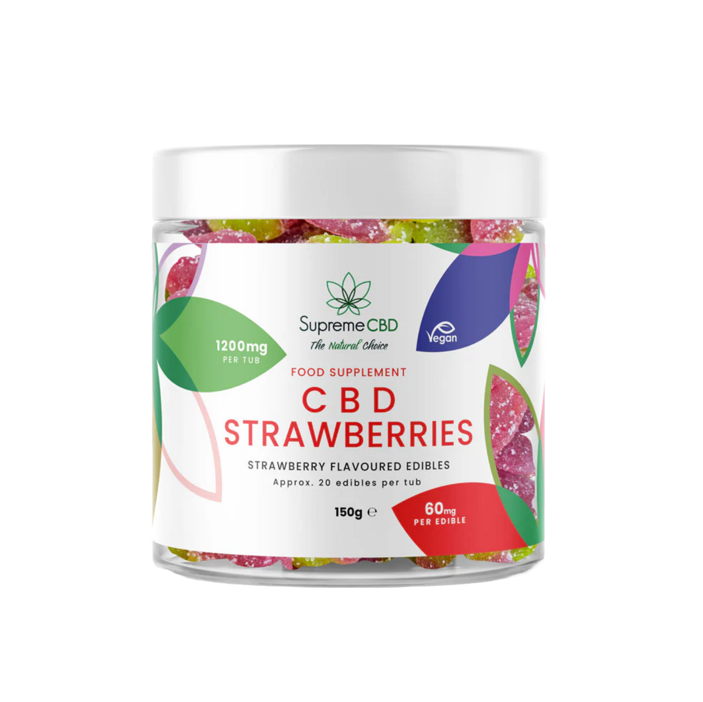 Supreme CBD Super Strength Gummy Cherries (1200mg) 150g