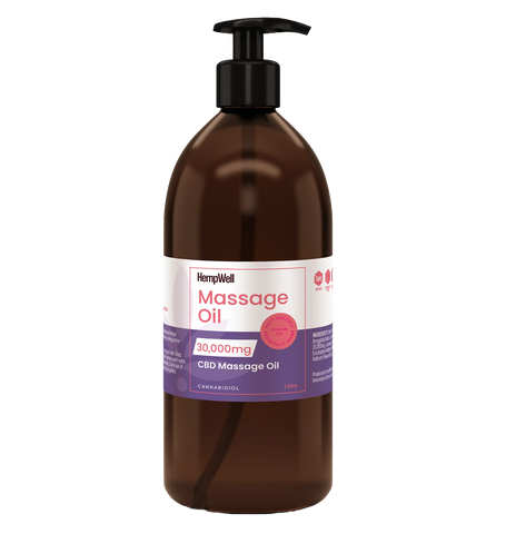 HempWell CBD Massage Oil 30,000mg (1 litre)