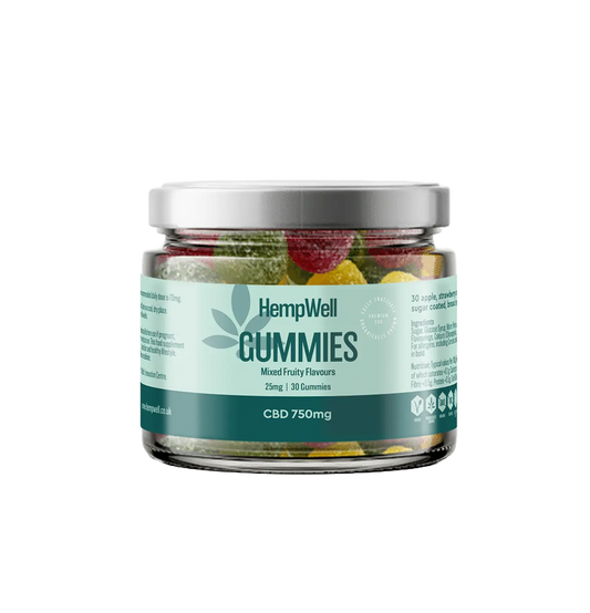 HempWell CBD Gummies 750mg CBD 30 pieces
