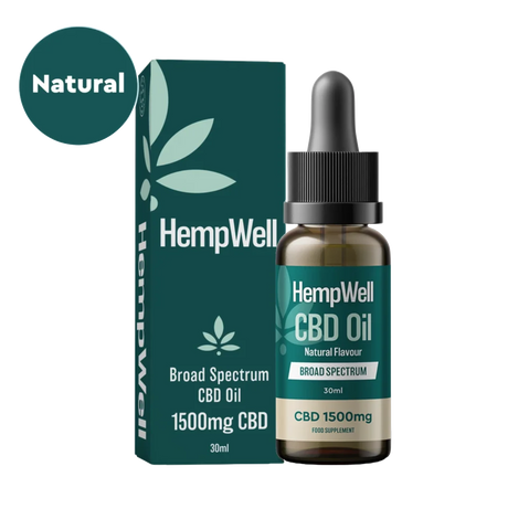 HempWell Broad Spectrum CBD Oil 1500mg 30ml