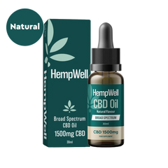 HempWell Broad Spectrum CBD Oil 1500mg 30ml