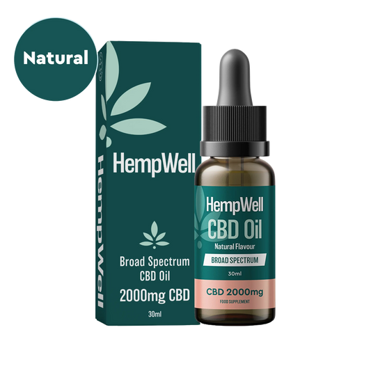 HempWell Broad Spectrum CBD Oil 2000mg 30ml