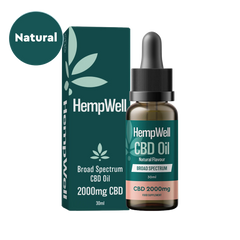 HempWell Broad Spectrum CBD Oil 2000mg 30ml