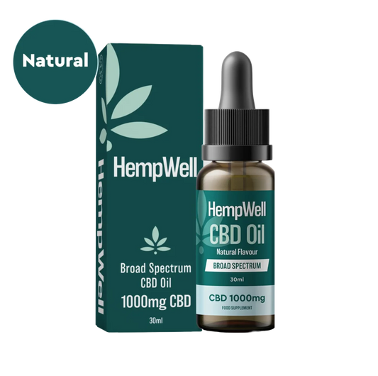 HempWell Broad Spectrum CBD Oil 1000mg 30ml