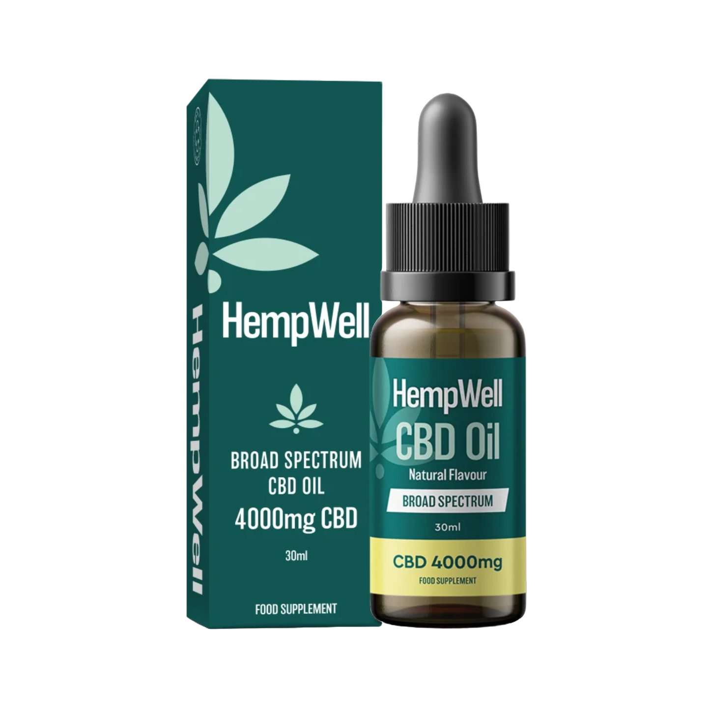 HempWell Broad Spectrum CBD Oil 4000mg 30ml