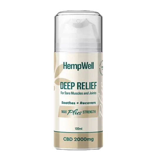 HempWell Cooling Muscle and Joint Cream 2000mg CBD (100ml Bottle)