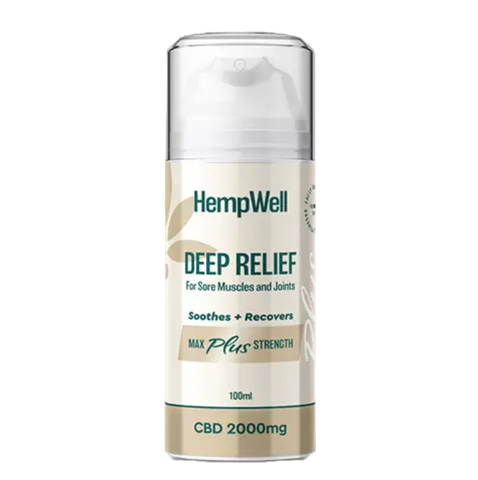 HempWell Cooling Muscle and Joint Cream 2000mg CBD (100ml Bottle)