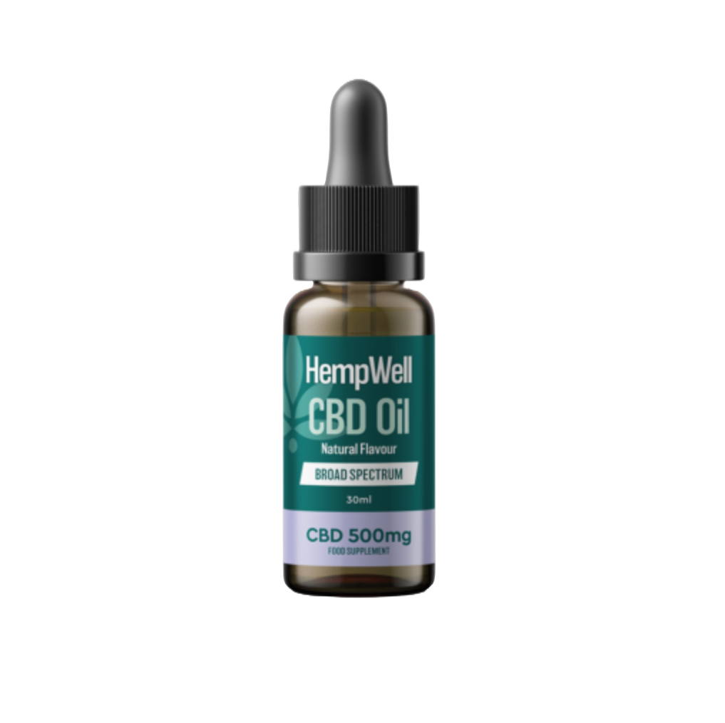 HempWell Broad Spectrum CBD Oil 500mg 30ml