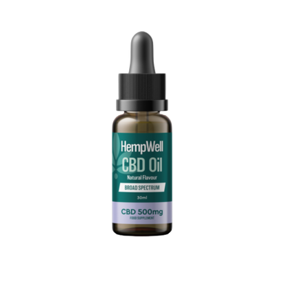 HempWell Broad Spectrum CBD Oil 500mg 30ml