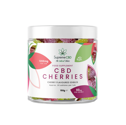 Supreme CBD Super Strength Gummy Cherries (1200mg) 150g